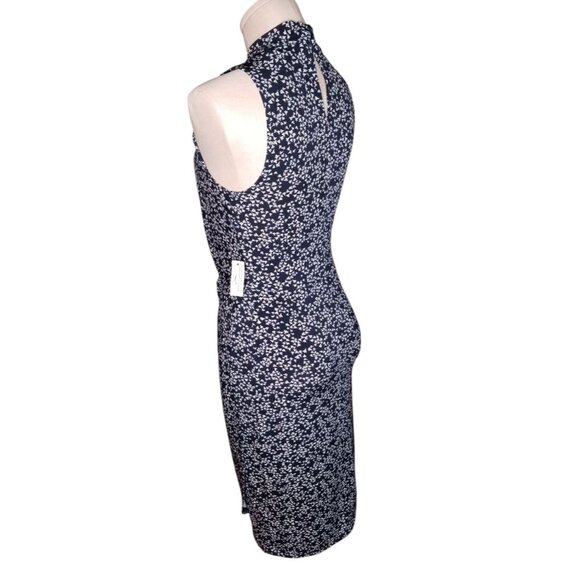 NWT Lark & Ro Women’s Sleeveless Size 2 Dress Floral Midi Faux Wrap Crossover - Picture 3 of 11